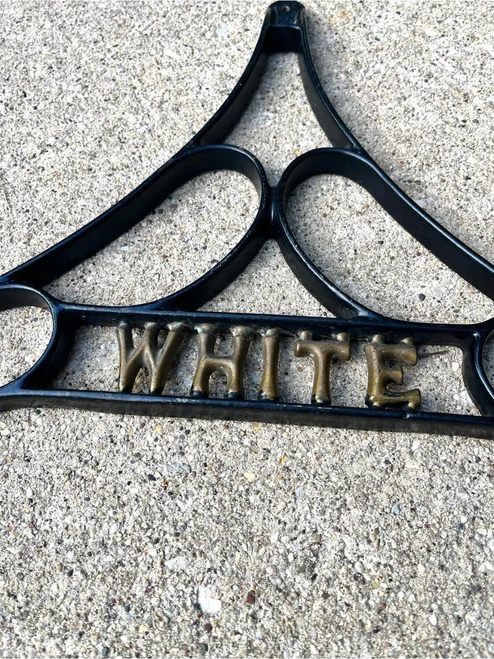 Antique Cast Iron White Company Sewing Machine base leg Architectural decor
